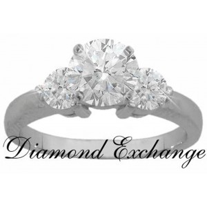 1.58 CT Women's Round Cut Diamond Engagement Ring